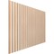 Ekena Millwork 48H x 1/4T Adjustable Wood Slat Wall Panel Kit w/ 2W Slats, Hickory contains 22 Slats SWW66X48X0250HI - alternate 2